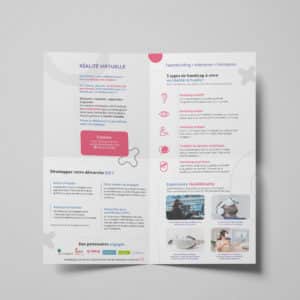 Support print - flyer imprimé 4/4 - Agence Crapules - HANDIREALITY